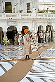 Amritsar - the Golden Temple - the Parikrama, the circuit aroud the Pool of Nectar where Sikh pilgrims bathe. 